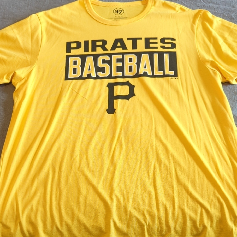 47 Yellow Pirates Baseball Short Sleeve Tee